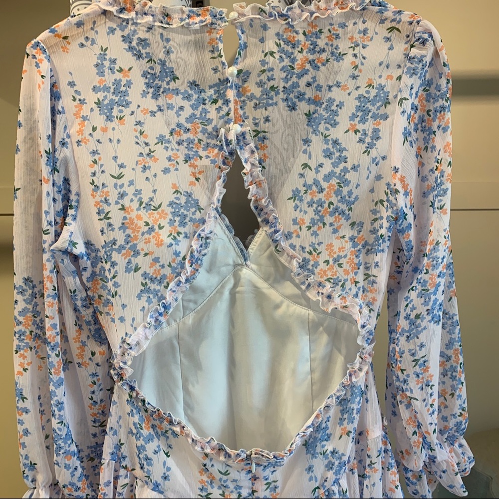 EFFORTLESS RUFFLE MINI DRESS - Picture 4 of 4